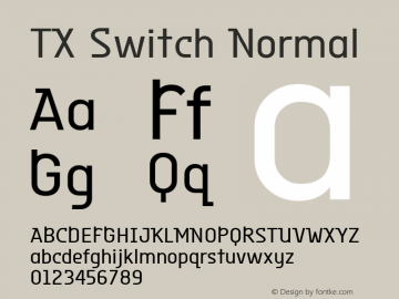 TX Switch Normal Macromedia Fontographer 4.1.5 10/31/02图片样张