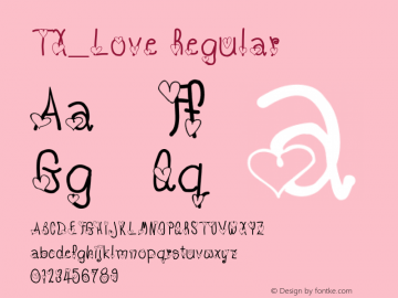 TX_Love Regular Version 1.000 2005 initial release图片样张