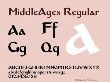 MiddleAges Regular Rev. 003.000图片样张