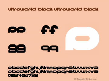 Ultraworld black Ultraworld black 001.000 Font Sample