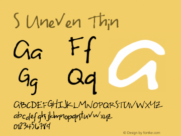S Uneven Thin Version 2002; 1.0, initial r图片样张