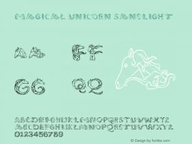 Magical Unicorn SansLight Version 1.000图片样张