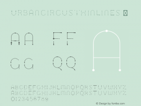 UrbanCircusThinlines ☞ Version 0.009;com.myfonts.chank.urban-circus.thinlines.wfkit2.43Qu Font Sample