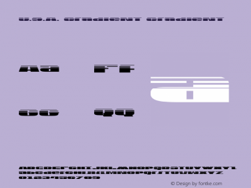 U.S.A. Gradient Gradient 1图片样张