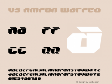 V5 Ampon Warped Macromedia Fontographer 4.1 12/14/00图片样张