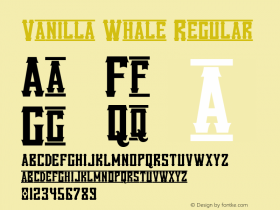 Vanilla Whale Regular OTF 3.000;PS 001.001;Core 1.0.29图片样张