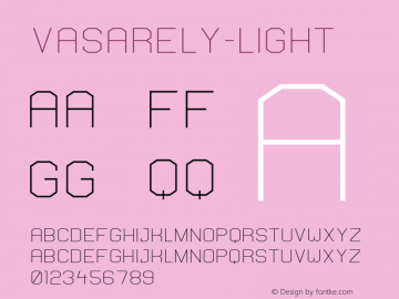 Vasarely-Light ☞ Version 1000;com.myfonts.b2302.vasarely.light.wfkit2.3ZAG图片样张