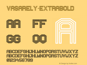 Vasarely-Extrabold ☞ Version 1000;com.myfonts.easy.b2302.vasarely.extrabold.wfkit2.version.3ZAF图片样张