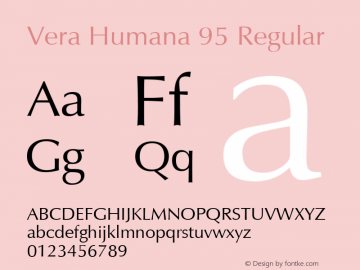 Vera Humana 95 Regular 15.02.97图片样张