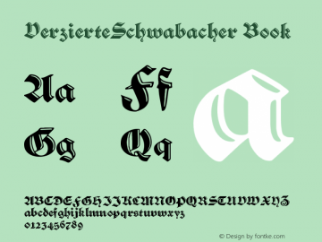 VerzierteSchwabacher Book Version 1图片样张