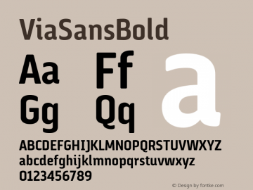 ViaSansBold ☞ Version 001.001;com.myfonts.latinotype.via-sans.bold.wfkit2.4f4u图片样张