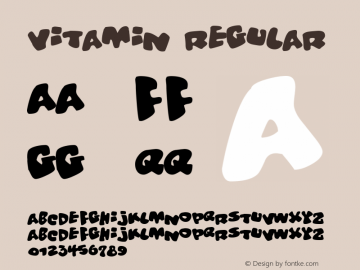 Vitamin Regular 2 Font Sample