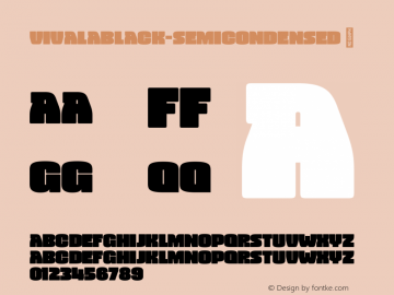 VivalaBlack-SemiCondensed ☞ Version 1.004;com.myfonts.easy.johannes-hoffmann.vivala-black.semi-condensed.wfkit2.version.4kMe图片样张