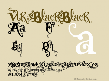 Vtks Black Black Version 1.00 September 4, 20 Font Sample