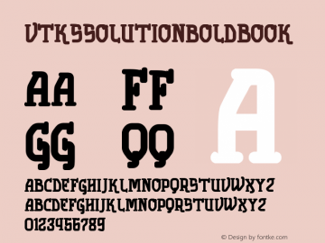 vtks solution bold Book Version 1.00 March 14, 2010, Font Sample
