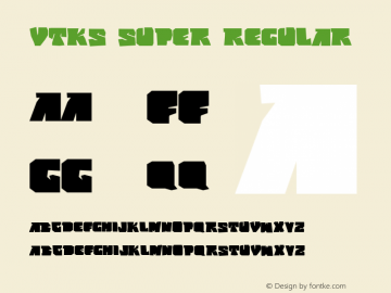 vtks super Regular Version 1.00 February 19, 2010, initial release图片样张