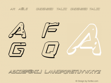 War Eagle 3D Condensed Italic CondensedItalic Version 001.000图片样张
