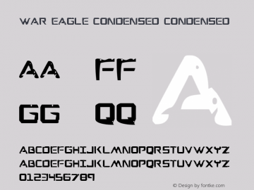 War Eagle Condensed Condensed 001.000图片样张