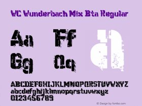 WC Wunderbach Mix Bta Regular Version 1.200;PS 001.002;Core 1.0.38 Font Sample