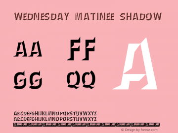 Wednesday Matinee Shadow Version 1.000图片样张