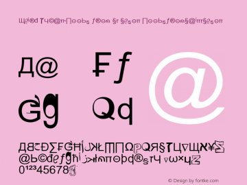 Weird Tucan-Noobs from St Seson NoobsfromSaintSeson Version v1.0 Font Sample