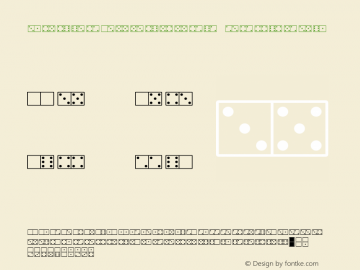 WhiteDominoes Regular Version 1.000 2010 initial release Font Sample