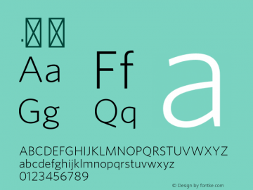 .  Version 2.200 Pro (Latin-X, Greek, Cyrillic-X) Font Sample
