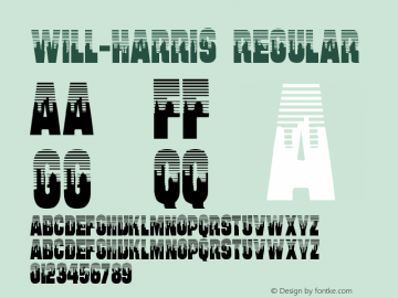 Will-Harris Regular OTF 1.000;PS 001.025;Core 1.0.29图片样张