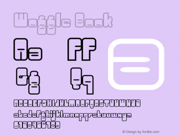 Woggle Book Version Macromedia Fontograp Font Sample