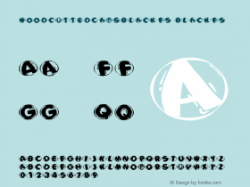 WoodcuttedCapsBlackFS BlackFS Version 1.0 11-04-2002 Font Sample