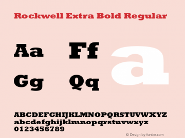 Rockwell Extra Bold Font Rockwell Extrabold Font Rockwell Extra