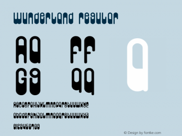 Wunderland Regular Macromedia Fontographer 4.1.3 3/18/02 Font Sample