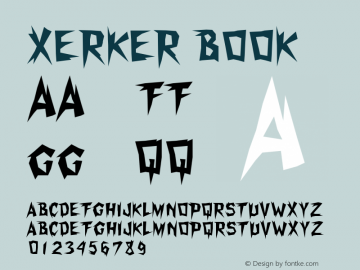 Xerker Book Version Macromedia Fontograp图片样张