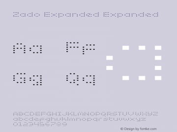 Zado Expanded Expanded 1 Font Sample