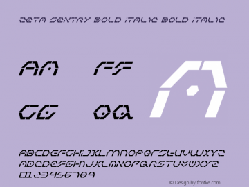Zeta Sentry Bold Italic Bold Italic 001.000图片样张