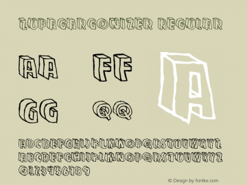 Zupagargonizer Regular Version 1.00 February 21, 2007, initial release图片样张