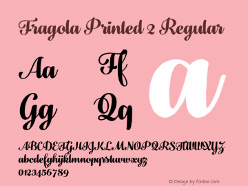 Fragola Printed 2 Regular Version 1.000;PS 001.000;hotconv 1.0.88;makeotf.lib2.5.64775;com.myfonts.easy.fenotype.fragola.printed-2.wfkit2.version.4DSx Font Sample