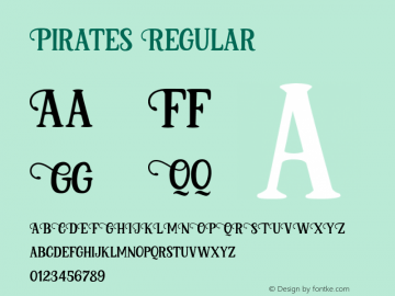 Pirates Regular 1.000图片样张