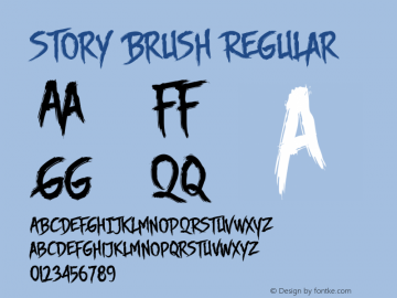 Story Brush Regular ☞ Version 1.000 | Full Version图片样张