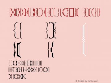 TypographicDevicesBW95-Rg Regular Version 4.10 Font Sample