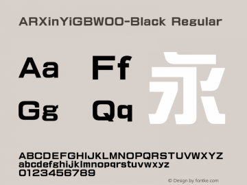 ARXinYiGBW00-Black Regular Version 1.00图片样张