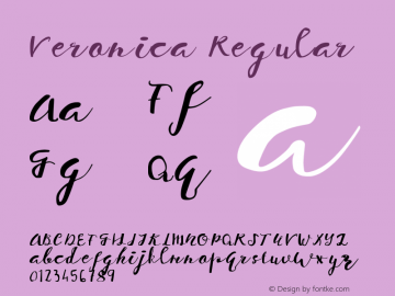 Veronica Regular 1.000图片样张