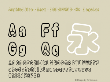 ArphicPSiro-Maru-POPJISW55-Hv Regular Version 2.32 Font Sample