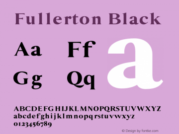 Fullerton Black Version 1.0图片样张