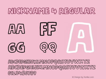 Nickname 4 Regular Version 1.000图片样张