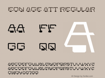 Eon Age ATT Regular Version 1.0: Latin 1, 2 and 5图片样张