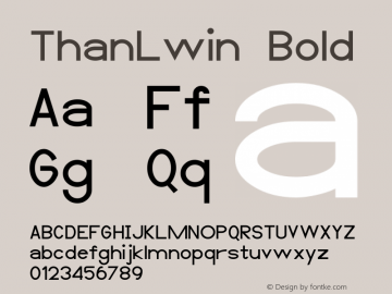 ThanLwin Bold Version 00000.003图片样张