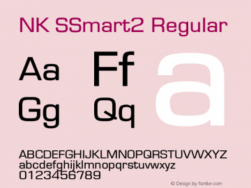 NK SSmart2 Regular Version 1.003 2014 Font Sample