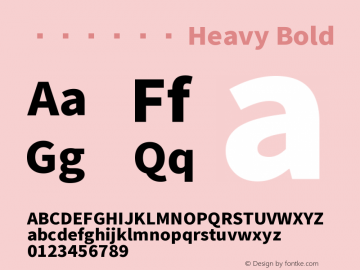 源真ゴシック Heavy Bold Version 1.002.20150607 Font Sample