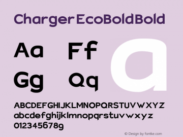 Charger EcoBold Bold Version 1.1图片样张